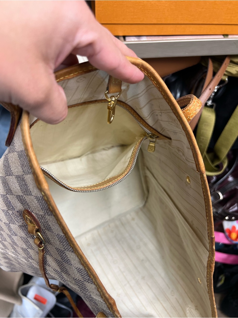 🔥🔥 Louis Vuitton Damier Azure Neverfull bag MM - Picture 13 of 17